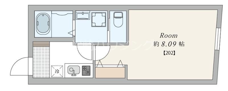 新井4丁目マンション(1K/2階)の間取り写真