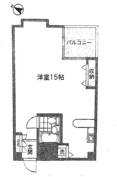 CASA VERDE(ワンルーム/4階)の間取り写真