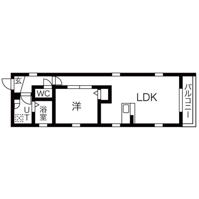 LEO ARIES 花の木(1LDK/2階)の間取り写真