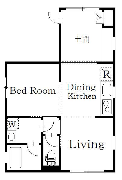 HIRO神楽坂(1LDK/2階)の間取り写真
