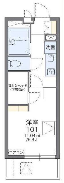 レオパレスKENII(1K/2階)の間取り写真