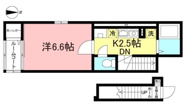 エクセル ハイム シンコー(1K/1階)の間取り写真