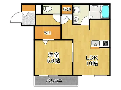 AZUL(1LDK/3階)の間取り写真