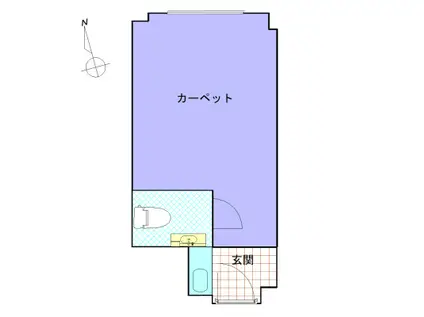 STUDIO SHIN-OSAKA(ワンルーム/11階)の間取り写真