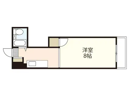 LS舟入本町(1K/4階)の間取り写真