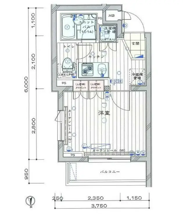 ルーブル練馬参番館 2階階 間取り