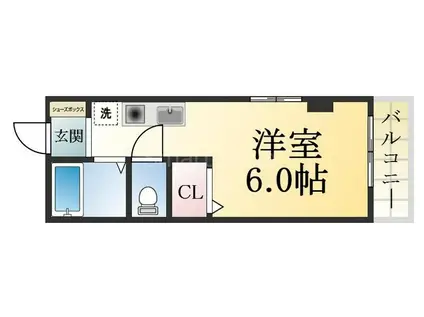 レックイン須磨(ワンルーム/4階)の間取り写真