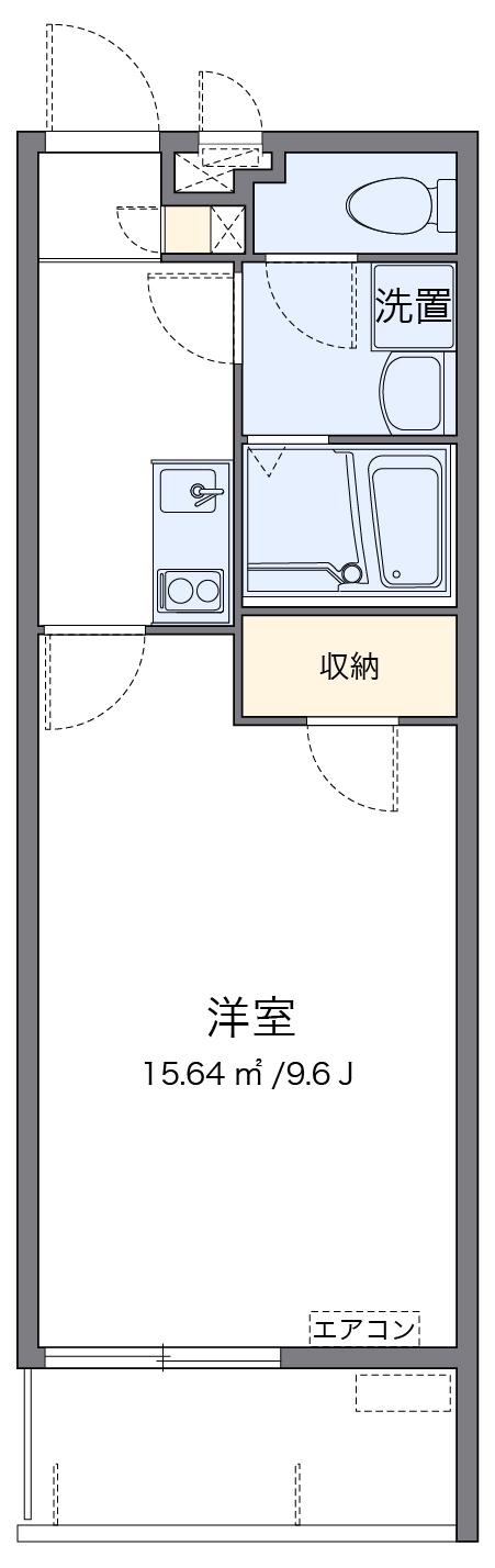 ラトルチェ(1K/1階)の間取り写真