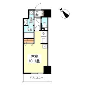 TKフラッツ渋谷(ワンルーム/10階)の間取り写真