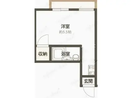 モトキハウス(ワンルーム/3階)の間取り写真