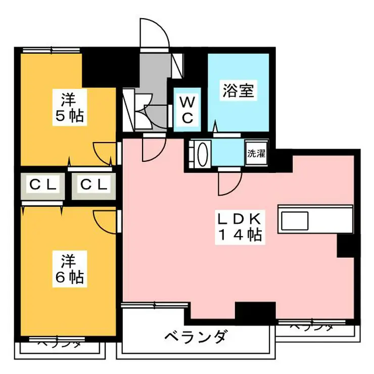 Viora溝ノ口 3階階 間取り