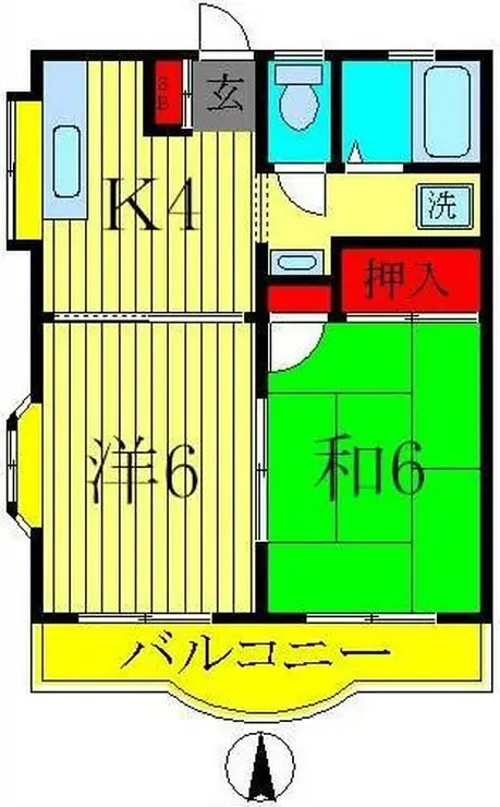 エレナマンション 3階階 間取り