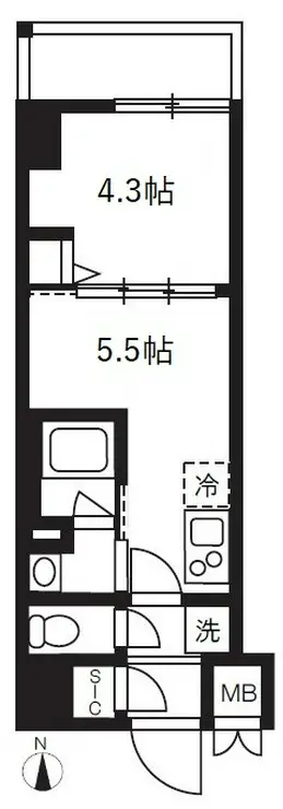 ハーモニーレジデンスグローバルキャピタル 4階階 間取り