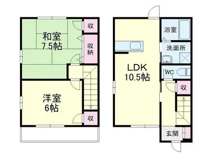 メゾンセギュレ(2LDK/1階)の間取り写真