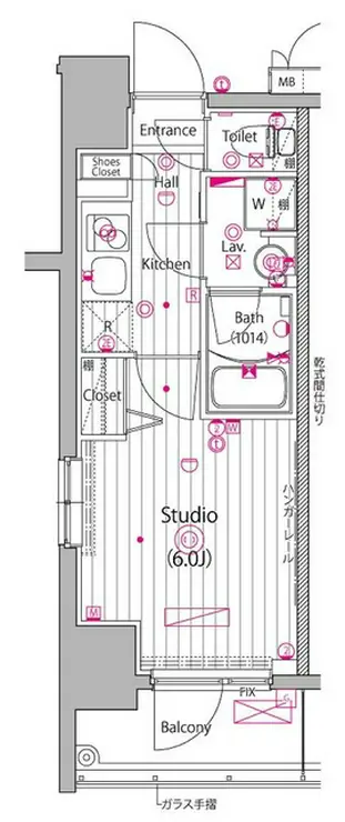 ガーラ・グランディ川崎榎町 12階階 間取り