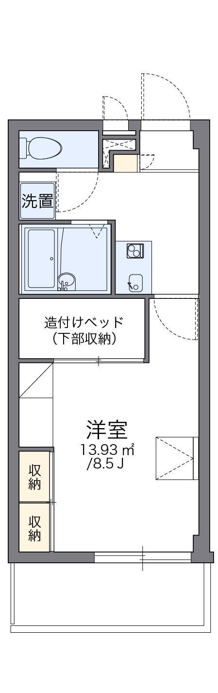 レオパレスナラヤ(1K/4階)の間取り写真
