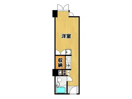 ミニヨン吉川(ワンルーム/3階)の間取り写真
