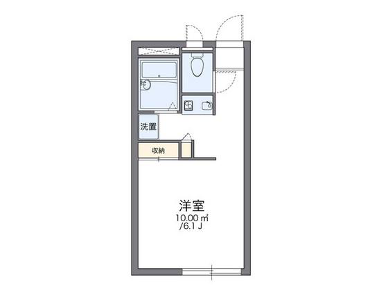 レオパレス高屋の庄(1K/2階)の間取り写真
