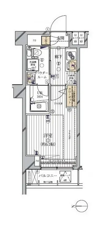 メインステージ多摩川III 4階階 間取り