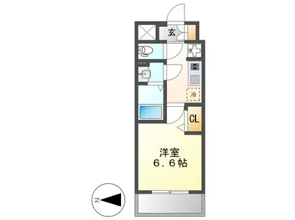 プレサンス名古屋駅ゲート(1K/9階)の間取り写真