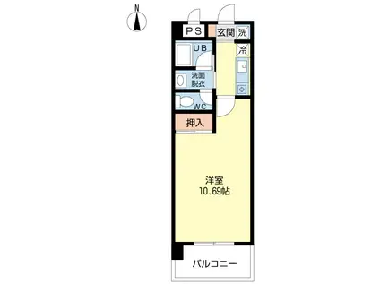 Sソフィア(1K/3階)の間取り写真