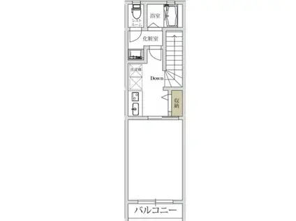 アステージ経堂(1K/2階)の間取り写真