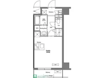 FORTIS水天宮前(ワンルーム/4階)の間取り写真