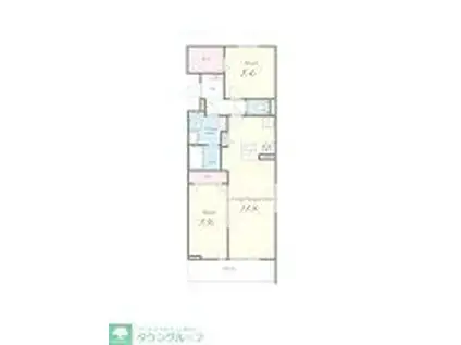 LUCIE TSII(2LDK/2階)の間取り写真