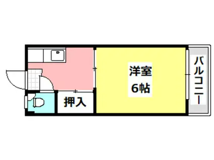 ハウス西舟木(1K/2階)の間取り写真