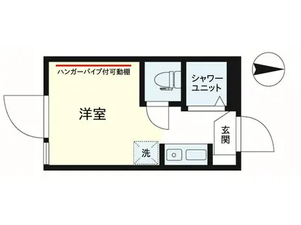 京王線 桜上水駅 西永福  敷礼無 仲手無 BT別(ワンルーム/2階)の間取り写真