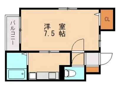 プチメゾンアイ(1K/1階)の間取り写真