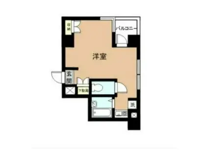 リブハピネス横浜関内(ワンルーム/5階)の間取り写真