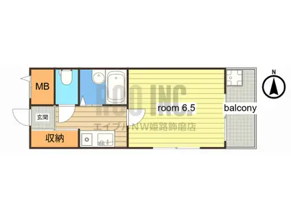 BASEI(1K/3階)の間取り写真