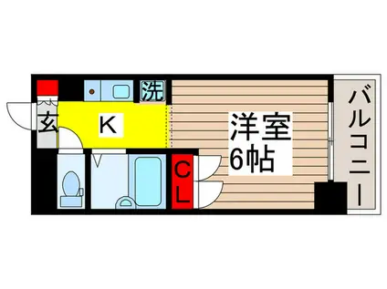 フジマンション末広(1K/3階)の間取り写真