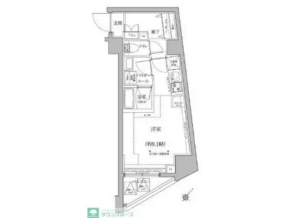 パティーナ桜台DUO(ワンルーム/1階)の間取り写真