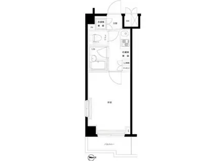 ルーブル武蔵新城(1K/3階)の間取り写真