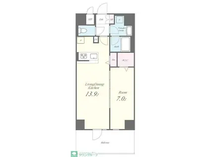 さがみLTレジデンス(1LDK/3階)の間取り写真