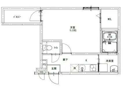フジパレス高井田Ⅲ番館(1K/1階)の間取り写真