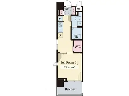 セトルコート文京千石(1K/2階)の間取り写真