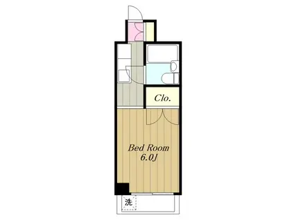 キャトルセゾン淵野辺(1K/3階)の間取り写真