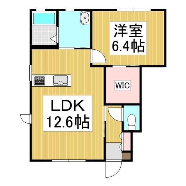 エミネンスコート(1LDK/1階)の間取り写真