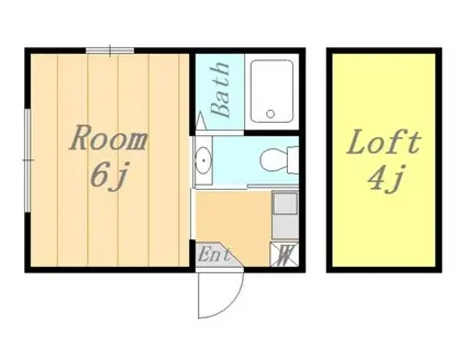 ラスティア(ワンルーム/1階)の間取り写真