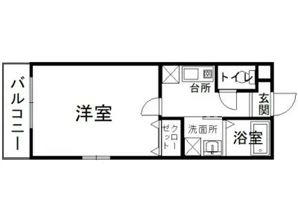 アド・プリモ伊万里(1K/2階)の間取り写真