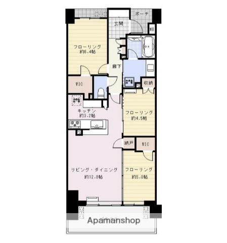 パークホームズ金沢八景ステーションベイフロント(3LDK/4階)の間取り写真