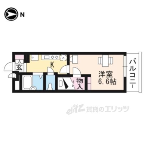 レオパレス前田(1K/3階)の間取り写真