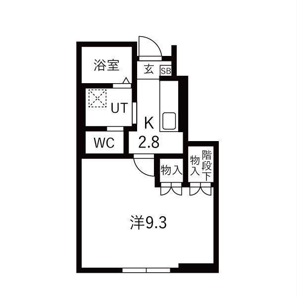KA PILINA(1K/1階)の間取り写真