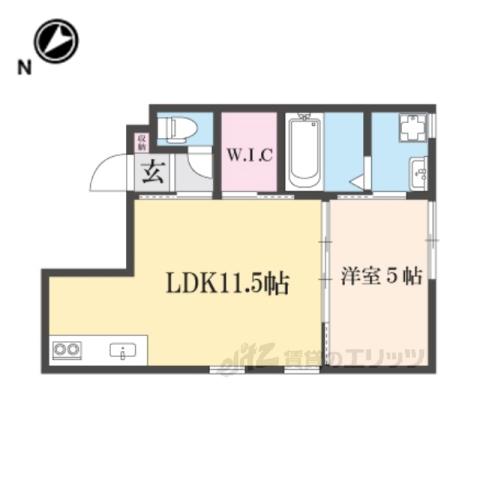 ランマンスクエア(1LDK/2階)の間取り写真