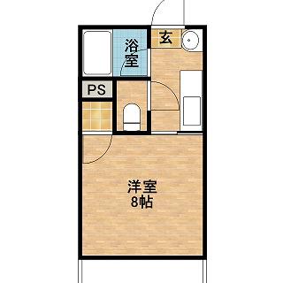 グレイス鴨池壱番館(1K/2階)の間取り写真