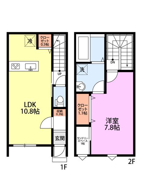 カミーユ(1LDK/1階)の間取り写真