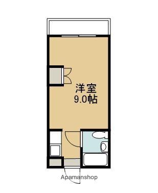 ルミナス荘苑(ワンルーム/7階)の間取り写真